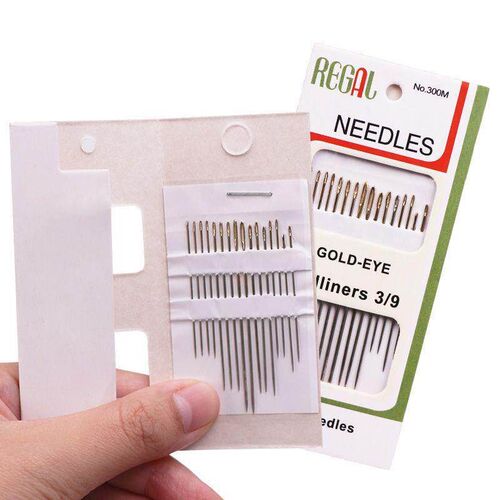 29N Home-use Small Spool of Thread for Hand Sewing, Black an