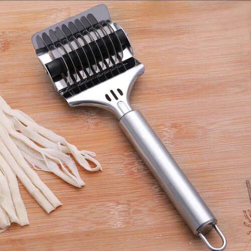 Manual Noodle Cutter Rolling Stainless Steel Spaghetti Maker