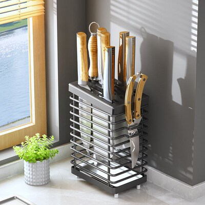 knife holder 304 stainless steel household kitchen multifunc