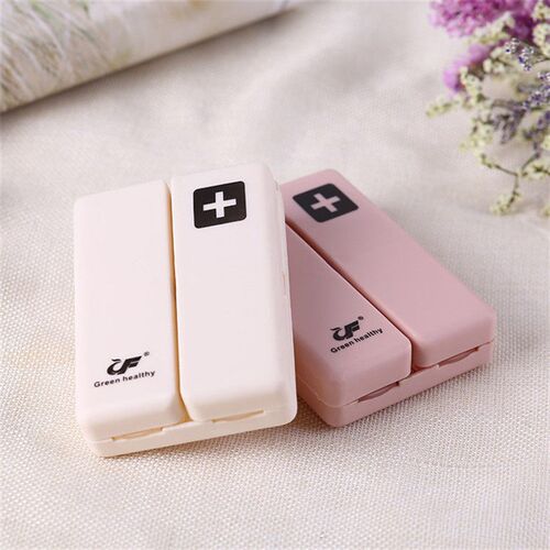 Magnetic Supplement Pill Box Organizer Tablet Storage Case P