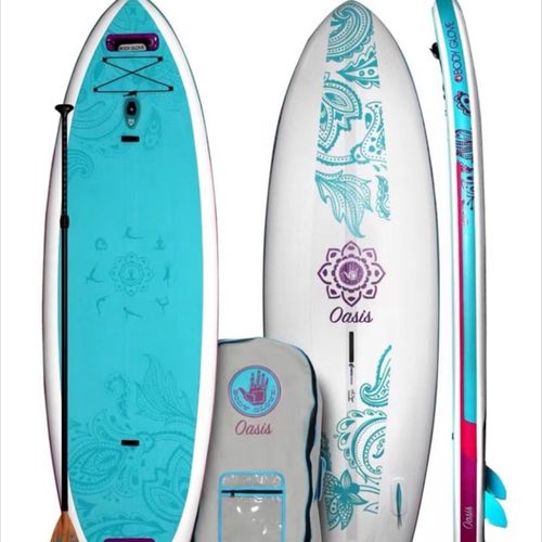 Bodyglove充气桨板冲浪浆板赠气泵背包船桨脚绳,微瑕不影响使用