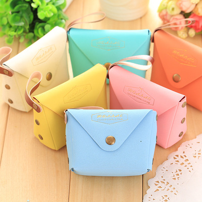 Creative makaron ladys wallet cloth art key bag cute Coin B