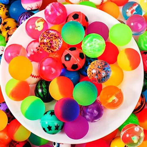 12/30Pcs Mini Colorful Bouncy Ball Toy Children Birthday Par