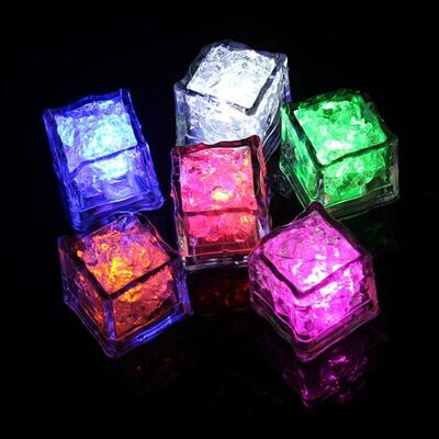 6/12PCS Baby Bath Bathtub LED Light Up Toys Colorful Waterpr