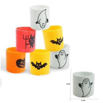 .12pcs Horror Halloween Magic Springs Toy Halloween Decors P