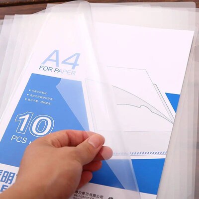 10 to 30 PCS A4 File Folder Desk Organizer Stationery Clear