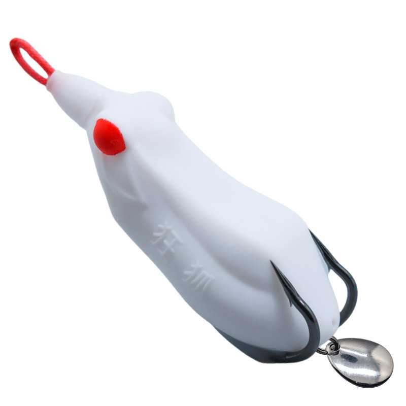 狂狐蛙改装毒蟾亮片雷蛙打黑雷强远投仿真青蛙路亚假饵钓黑鱼专杀