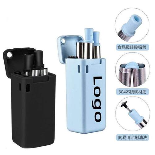 Reusable Food Grade Silicone Straw Foldable Drinking Straw
