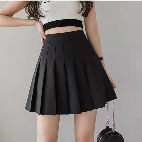 Korean Fashion Pleated Skirt Mini Skirts Womens 2021 Summer