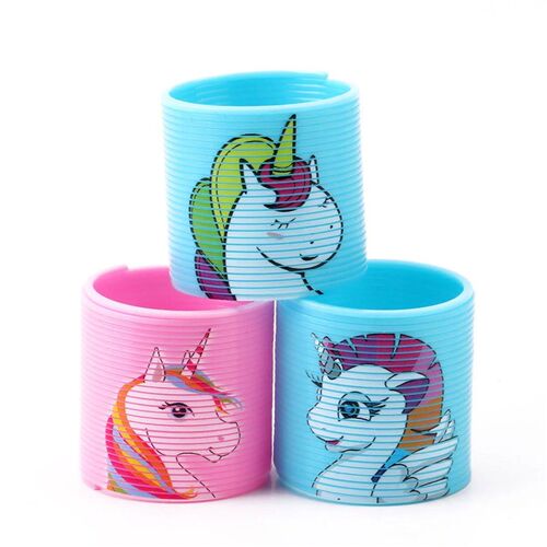 12Pcs Unicorn Rainbow Magic Spring Toys for Kids Birthday Pa
