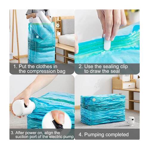 55W Powerful Vacuum Pump Vacuum Bag Clothes Storage Bag Fold