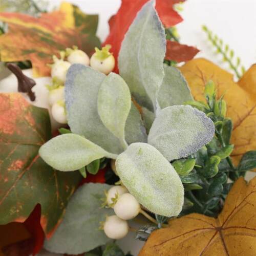 40cm Fall Wreaths for Front Door Autumn Wreath with Berry Pu