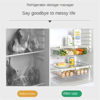 Fridge Organizer Egg Refrigerator Storage Rack Under-Shelf