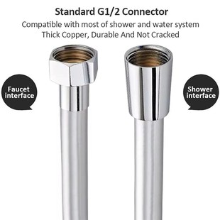 1.5/2/3M PVC Handheld Shower Head Hose Universal Flexible An