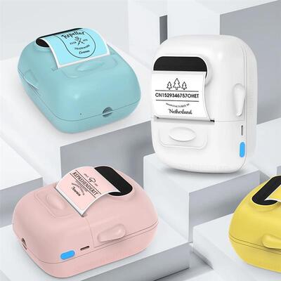 Portable Mini Printer P50 Thermal Adhesive Label Printer wit