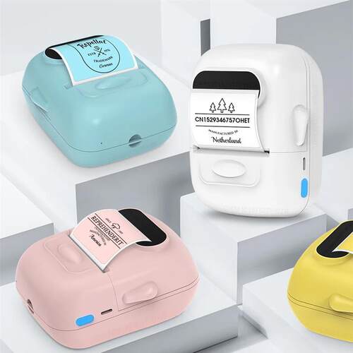 Portable Mini Printer P50 Thermal Adhesive Label Printer wit