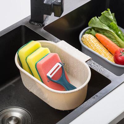 Nordic Style Hanging Sink Drain Basket for Storing Kitchen U