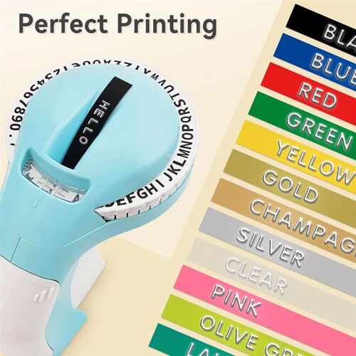 B90 Label Printer 3D Embossing Portable Manual Label Maker S