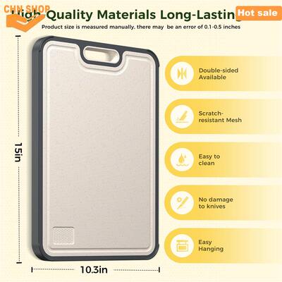 Titanium Cutting Board Kitchen Double Sided Food Grade