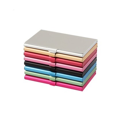 Business Flip Card Case Creative Portable Stainless Steel Al