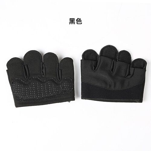 Silicone AntiSlip Half Finger Gloves for Gym Weightlifting Y
