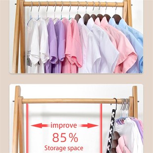 5 Pack Space Saving Hanger, Magic Metal Cloth Hangers魔术架