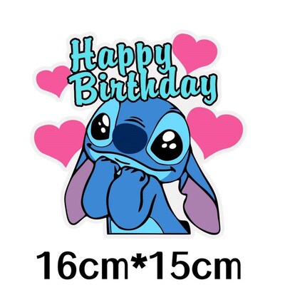 Lilo and Stitch Cake Topper Childrens Happy Birthday Party