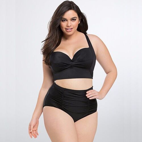 Women Swimsuit Big Plus Large Size Bathing Suit Swimming 3XL