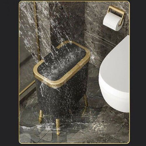 Trash Can Rubbish Bin Narrow 15L Large Capacity Countertop
