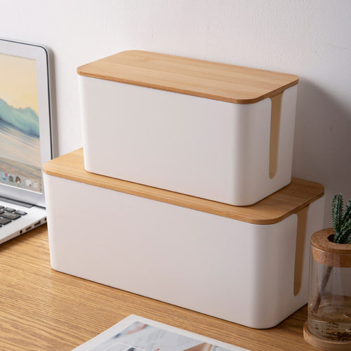 Plastic wire storage box power plug board cable box 收纳盒