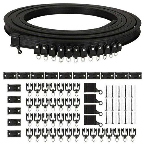 Bendable 5 Meter Curtain Track with Accessories Set for