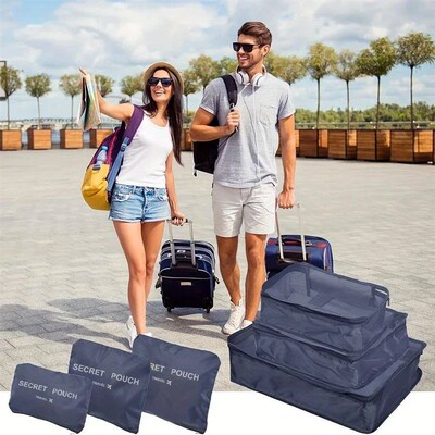 6pcs Multifunction Travel Bags Waterproof Clothes Storage Lu