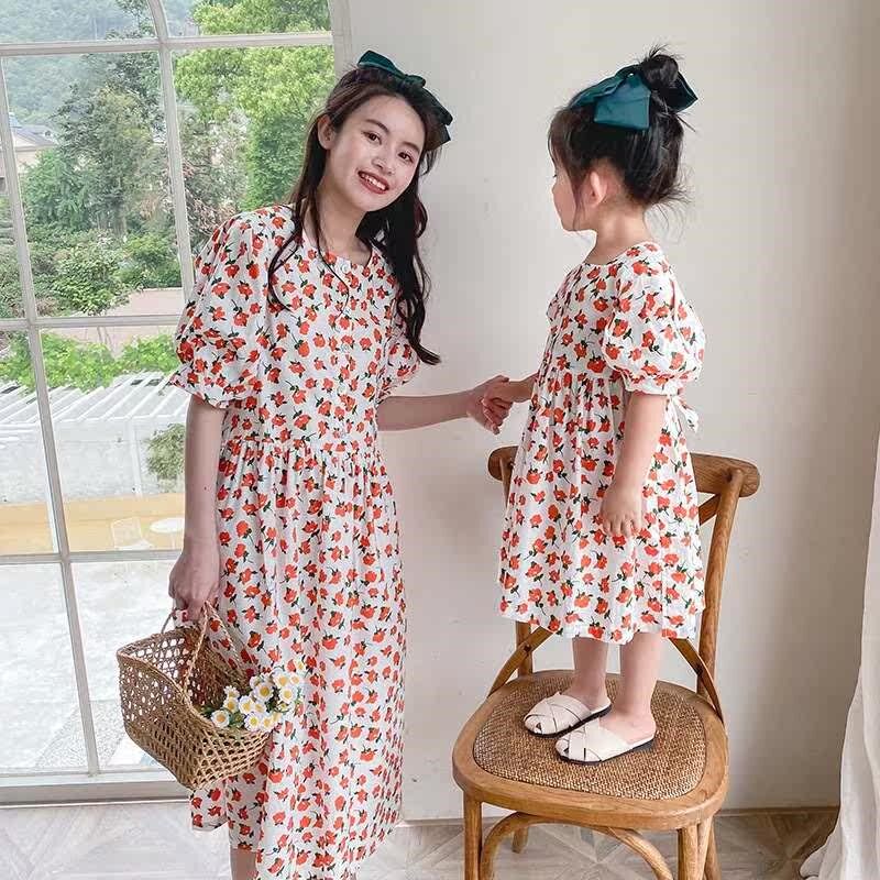 Parent-child dress m and daughter dress Western style dress
