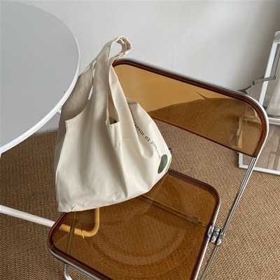 japanese retro canvas bag female shoulder korean simple