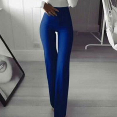 Women Fashion Trousers 2021 Autumn New Multi Colors Slim Tru