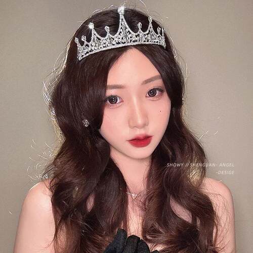 Childrens Princess Crown Crystal Tiara Girls Hair Accessori