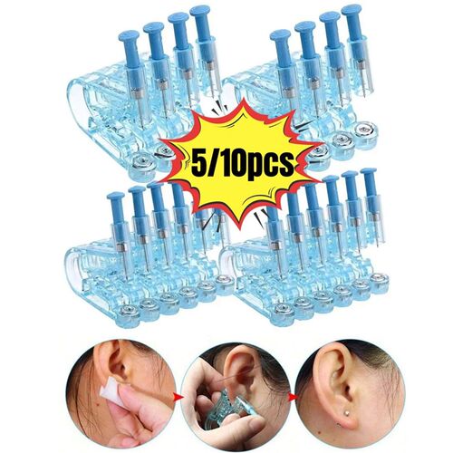5/10Pcs Disposable Ear Piercing Gun Kit Asepsis Healthy Safe