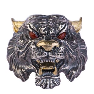 High Quality Fashion Creative Tiger Head Domineering Ring Ma