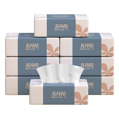 3-Ply 100 Count 10 Packs Facial Tissue Napkin Paper