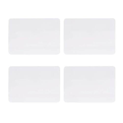 4Pcs Small Whiteboard Desktop Board Smooth Surface Erasable