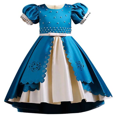 Bridesmaid of honor embroidered sequins Princess wore a pear