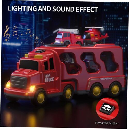 TEMI Diecast Carrier Truck Toys Cars Engineering Vehicles