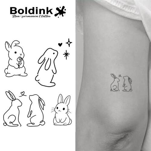 Rabbits Temporary Tattoo,Lasts To 15 Days New Technology Mag