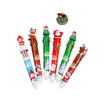 Christmas gifts Cartoon Ten Color Press Pen Student Children