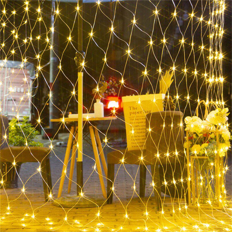 6x4/3x3/2x2m LED Icicle Net String Light Christmas Fairy Lig