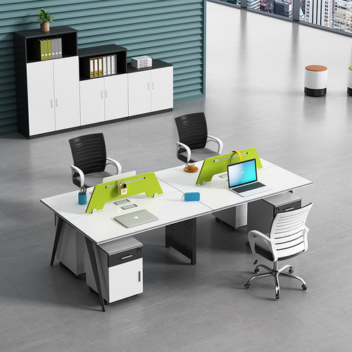 北京职员办公桌财务钢架屏风工位电脑桌子简约现代办公室家具