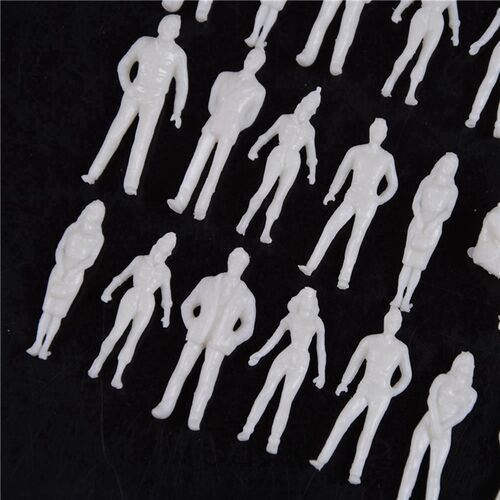 10/50Pcs 1:50/75/100/150/200 Scale Model White Miniature Arc