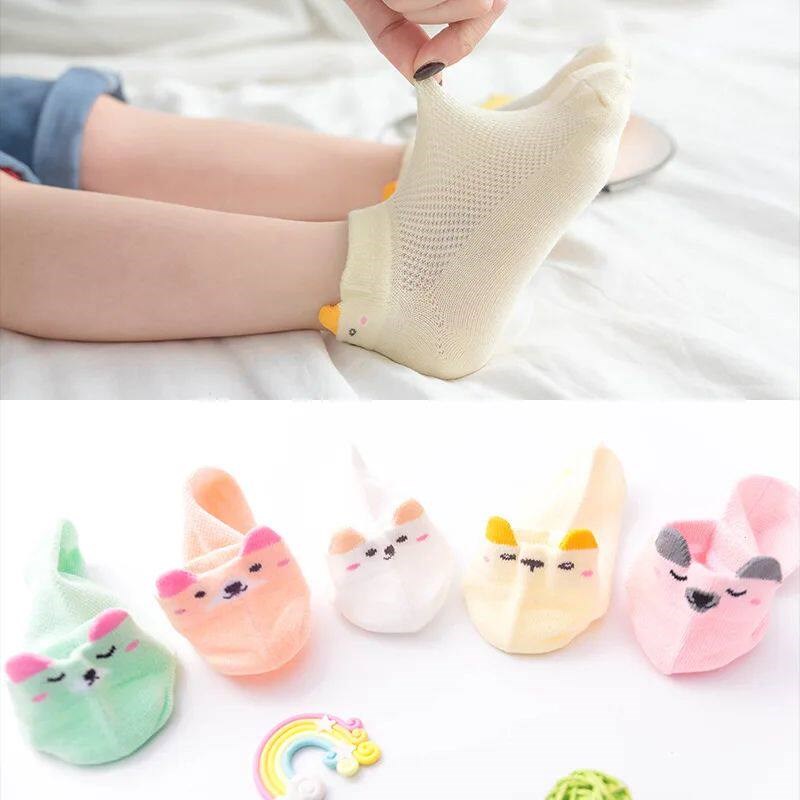 5 pair 1 to 12 Yrs Cotton Childrens Socks Stereo Animals Su