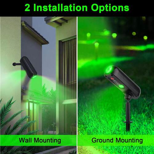 4PCS Solar LED Light Outdoor Solar Wall Light IP65 Green Gar