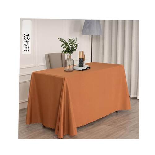 White tablecloth cloth art conference room long table